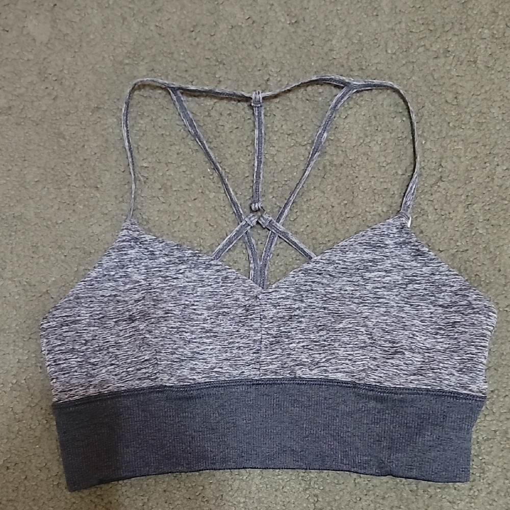 ALO Gray Strappy Bralette - Women's Intimates
